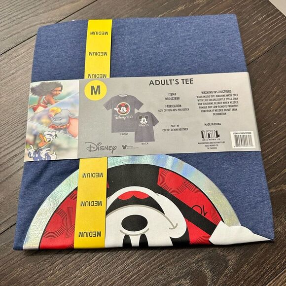 Disney Adult Size Medium 100 Year Tee New - Picture 3 of 3